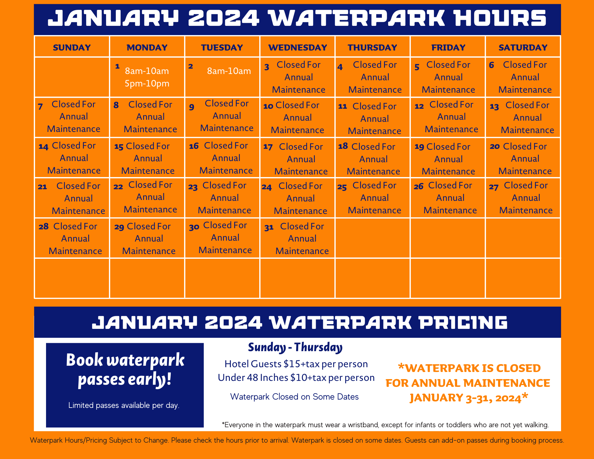 Waterpark Hours